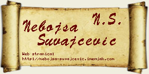 Nebojša Suvajčević vizit kartica